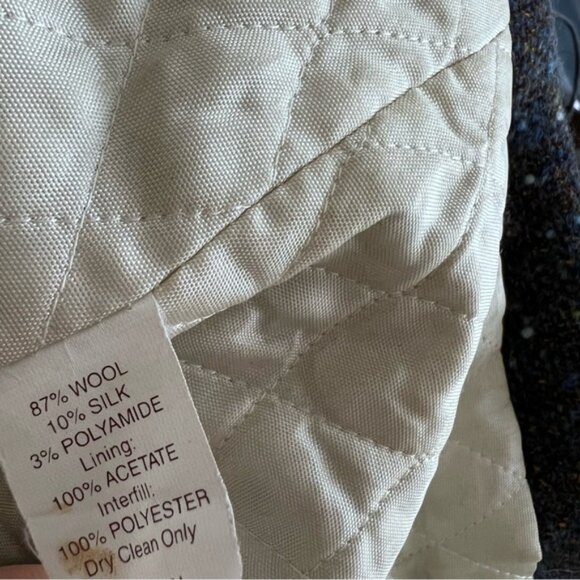 FLORA and HENRI wool silk blend COAT - Picture 4 of 5